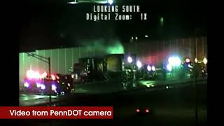PennDOT Camera Captures Truck Fire