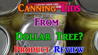 Dollar Tree Canning Lids? Review