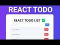 Todo List App with React & Tailwind Tutorial