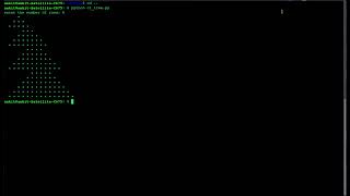 Creating #Christmas tree pattern in python or any programming languages|#Python