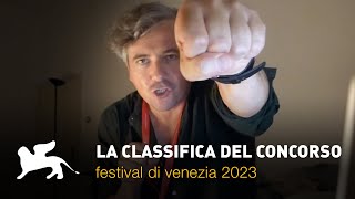 Festival di Venezia 2023: la classifica dei film del concorso dal peggiore al migliore!
