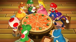 Mario Party 9 Step It Up - Daisy vs Mario vs Peach vs Waluigi Master Difficulty| Cartoons Mee