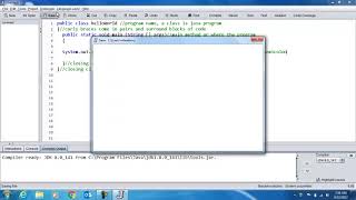 helloWorld with Dr Java