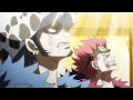 Eustass Kid and Law Cheering on Luffy - Ruffy vs Kaido 1076