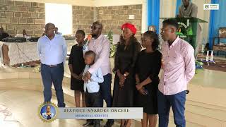 Beatrice Nyaboke Ongere Memorial Service Nakuru