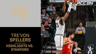 WF's Tre'Von Spillers Records A Career High In His Double-Double