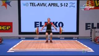 PRISCEPA Natalia 1s 102 kg cat. 75 European Weightlifting Campionship 2014