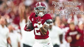 Ryan Williams Full Mid Season highlights | 17 Year Old Super Star WR | Alabama | CFB 2024