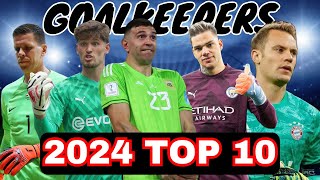 Top 10 Goalkeepers and Their Best Saves / 2023-2024 Season Best 10 Goalkeepers