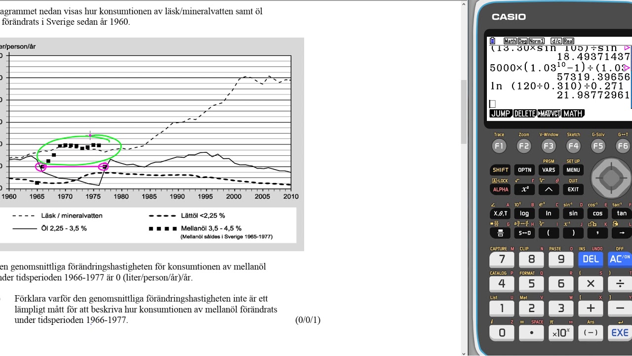 Nationella Provet Matematik 3b VT 2014 Uppgift 21 B - YouTube