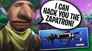 SCAMMER WANTS TO GIVE ME THE ZAPATRON! 😂MESSING WITH FORTNITE SCAMMERS EP. #3!
