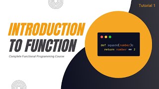Introduction to Functions | Complete Functional Programming Course in Python | Tutorial 1