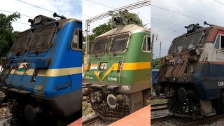 WAG 9, WAG 7, WAG 5, WAP 4 Locomotive | Maal Gaadi Freight Train Express Train Compilation | 4K