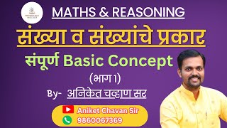 संख्या व संख्यांचे प्रकार | संपूर्ण Chapter Basic पासून | भाग 1 | Aniket Chavan Sir |