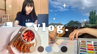 𝐯𝐥𝐨𝐠 𝟐𝟑｜日常生活vlog 🍳🪴 暑假悄悄地来了！🐾【爱尔兰留学】