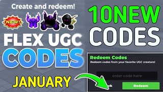 💥 NEW JANUARY 💥 FLEX UGC CODES JANUARY 2025 - ROBLOX FLEX UGC CODES 2025 - FLEX UGC CODES