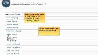 ATLA Religion Database: Introduction