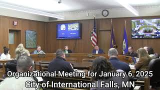 City Council Organizational Meeting for January 6, 2025