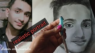 Realistic Portrait 🥰 ll step by step easy portrait drawing