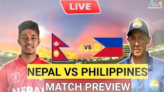 Live Nepal vs Philippines T20 Global Qualifiers | Nepal will Surely win today Match