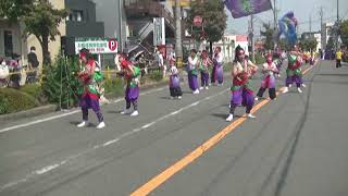 てんしゃばフェスタ踊り子隊　ところざわyoskoi元気フェスタ　狭山ヶ丘駅前パレード会場　夢に向かって