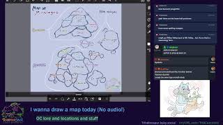 Drawing! I wanna make a map today (No audio~ enjoy your own musics)