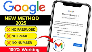 Gmail ko recover kaise karen 2025 || How to recover gmail account without password  | Gmail recovery