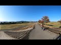 【自転車で巡る亀岡：360°】保津川沿い堤防 in autumn：touring kameoka