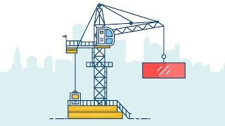 Illustrator Tutorial : Design A Tower Crane Line Art