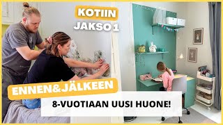 KOULULAISEN UUSI HUONE - ENNEN \u0026 JÄLKEEN | Kotiin osa 1