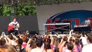 Austin Mahone performing 'Hold on, We're Going Home' at Kfest 2014