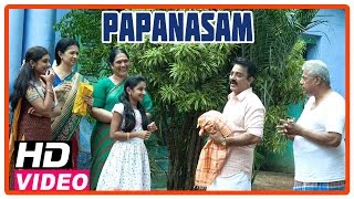 Papanasam Tamil Movie | Scenes | Kamal Haasan and family visits his in laws house | Gautami
