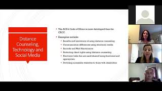 Comparison of ACA, ASCA, CRCC Code of Ethics