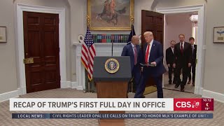 Recapping Trumps first full day in office