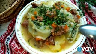 Украинские нудли. украинская кухня. #вкусняшки #суп #вкусняшечки #рецепт