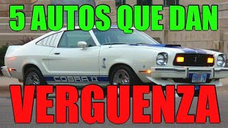 5 AUTOS QUE ME DARÍA VERGUENZA CONDUCIR