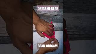 ORIGAMI BEAR | BEAR ORIGAMI -HOW TO MAKE ORIGAMI BEAR #origamibear #origami #origamitutorial #shorts