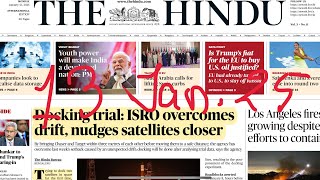 13 January 2025 The Hindu Newspaper Analysis | Daily Current Affairs