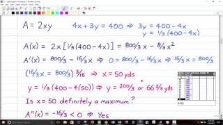 MATH 2413 - Optimization Problems