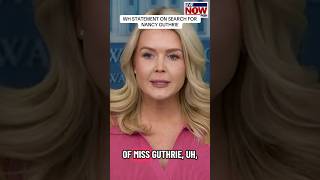 Karoline Leavitt began her weekly press briefing with a statement on the search for Nancy Guthrie.