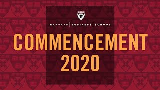 Harvard Business School Commencement 2020