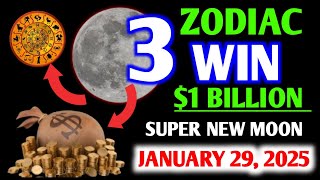 🌟3 Zodiac Signs To Win The Jackpot On January 29, 2025! New Super Moon!🌟