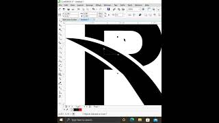 Modern Letter R Logo Design in CorelDRAW #shorts #coreldraw