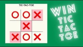 Showing how to win every time in tic tac toe part 1