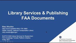 Library Services & Publishing FAA Documents, A Deep Dive into Public Data Access