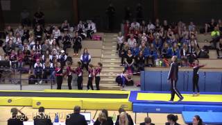 Lugi i tumbling och trampett vid USM i truppgymnastik i Lund 2015