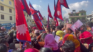 गली गली का नारा है , दुर्गा प्रसाइ साहरा है भन्दै ठुलोआन्दोलन भर्खर I Live Durga Prasai