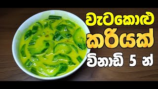 වැටකොළු කරියක් විනාඩි 5 න් | Watakolu Curry in 5 min | Nilmi Kitchen