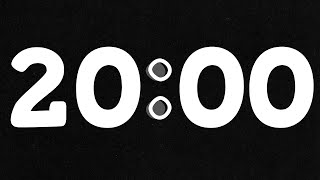 20 Minute Black & White Themed Timer