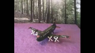 YONEZAWA TOYS MILITARY DOUGLAS C124 GLOBEMASTER BATTERY OPERATED PLANE AIRPLANE 60s , KALAO 31